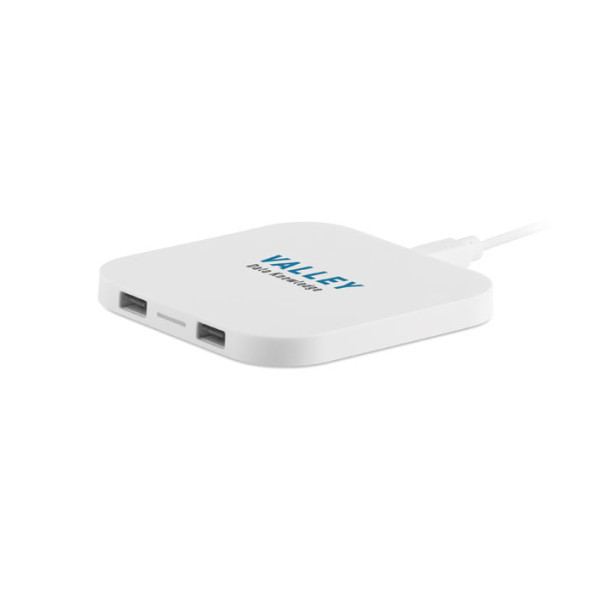 Зарядний пристрій бездротовий UNIPAD W2 USB, 9x9x0,9 см