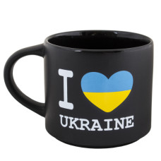 Горнятко I Love Ukraine, чорне