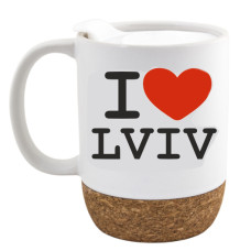 Керамічне горнятко I Love Lviv біле