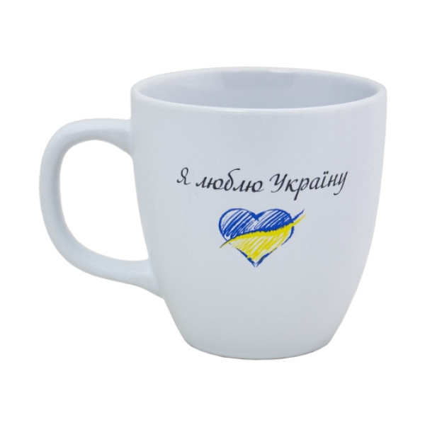 Керамічне горнятко Я люблю Україну! 440 мл