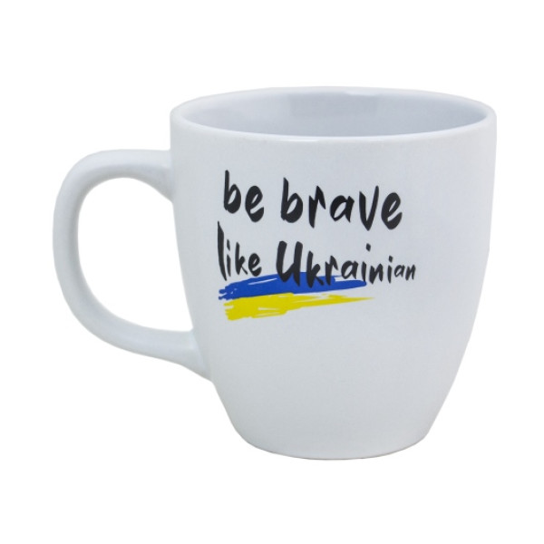 Керамічне горнятко Be brave like Ukrainian, 440 мл