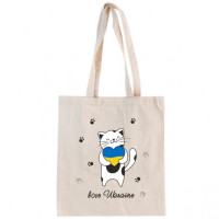 Сумка бавовняна Котик Love Ukraine, 200 г(м2)