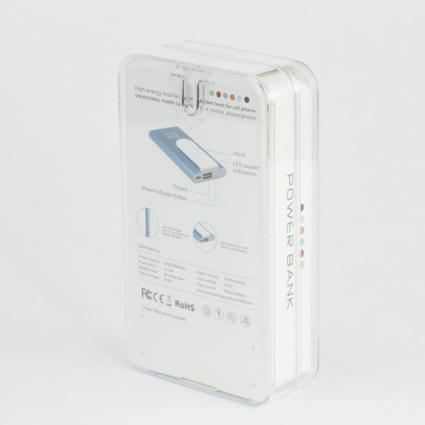 Повербанк HitClip, 3000 mAh, з кліпсою