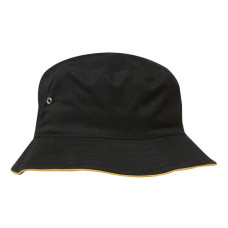 BRUSHED SPORTS TWILL BUCKET HAT, L/XL