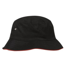 BRUSHED SPORTS TWILL BUCKET HAT, L/XL