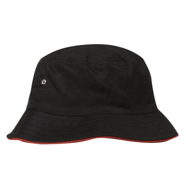 BRUSHED SPORTS TWILL BUCKET HAT, L/XL