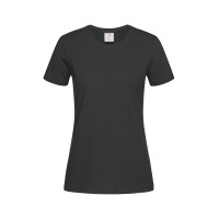 Футболка Stedman Comfort-T Women, бавовна 185 г/м2, чорна (BLO), M
