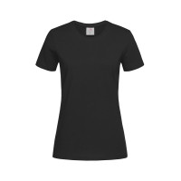 Футболка Stedman Classic Women, бавовна 155 г/м2, чорна (BLO), XL