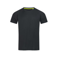 Футболка чоловіча Active Raglan, бавовна 140 г/м2, чорна (BLO), L