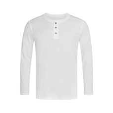 SHAWN Long Sleeve Henley T-shirt, M