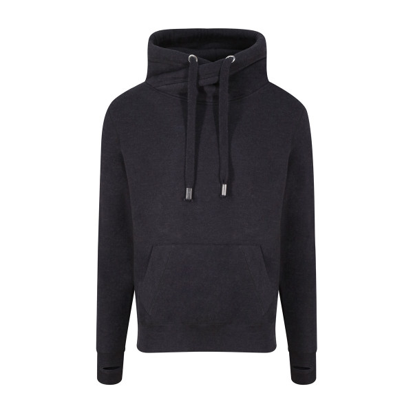 Cross Neck Hoodie, XXL