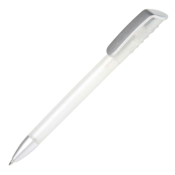 Ручка пластикова 'Top Spin Silver' (Ritter Pen) поворотна