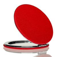 Дзеркальце метал + шкірзам