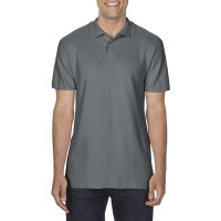 SOFTSTYLE® ADULT DOUBLE PIQUE POLO, L