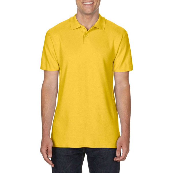 SOFTSTYLE® ADULT DOUBLE PIQUE POLO, XL