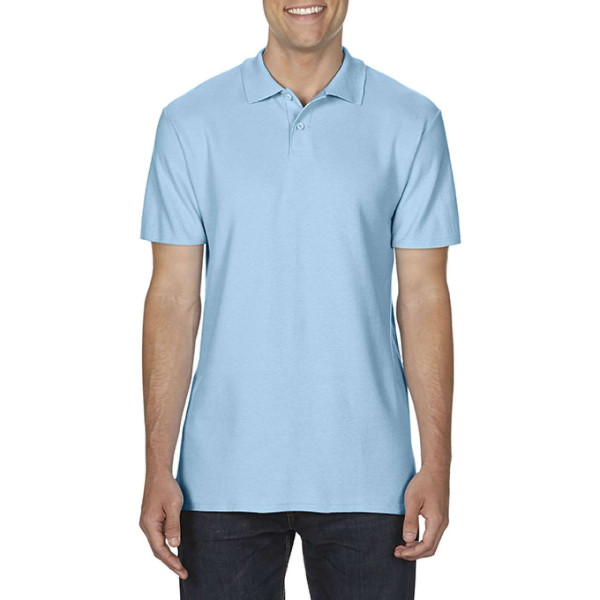 SOFTSTYLE® ADULT DOUBLE PIQUE POLO, M