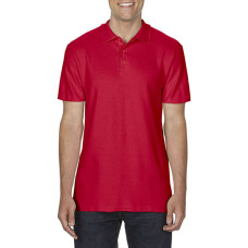 SOFTSTYLE® ADULT DOUBLE PIQUE POLO, L