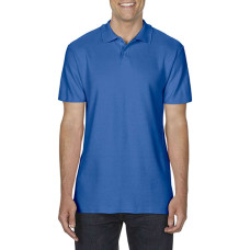 SOFTSTYLE® ADULT DOUBLE PIQUE POLO, M