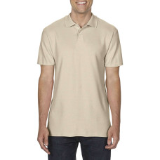 SOFTSTYLE® ADULT DOUBLE PIQUE POLO, L