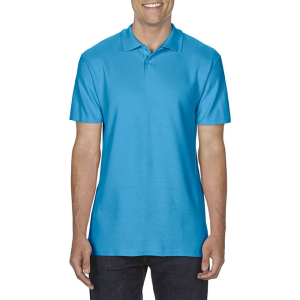 SOFTSTYLE® ADULT DOUBLE PIQUE POLO, M