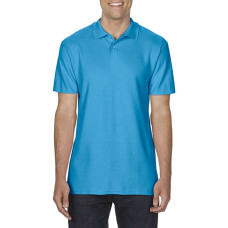 SOFTSTYLE® ADULT DOUBLE PIQUE POLO, XL