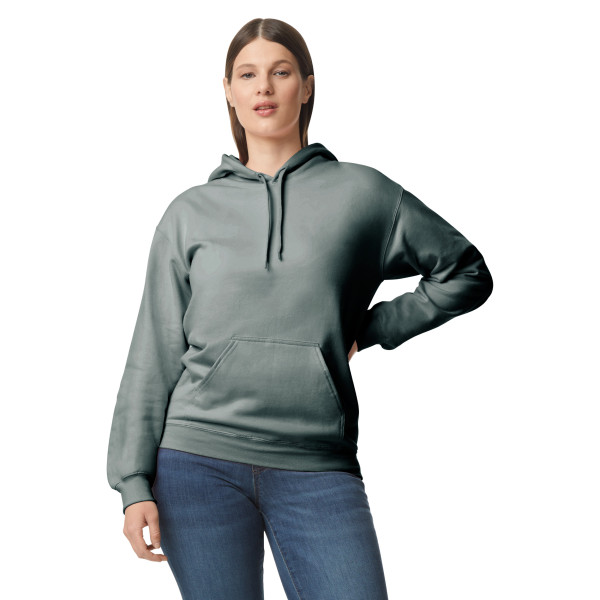 SOFTSTYLE® MIDWEIGHT FLEECE ADULT HOODIE, M