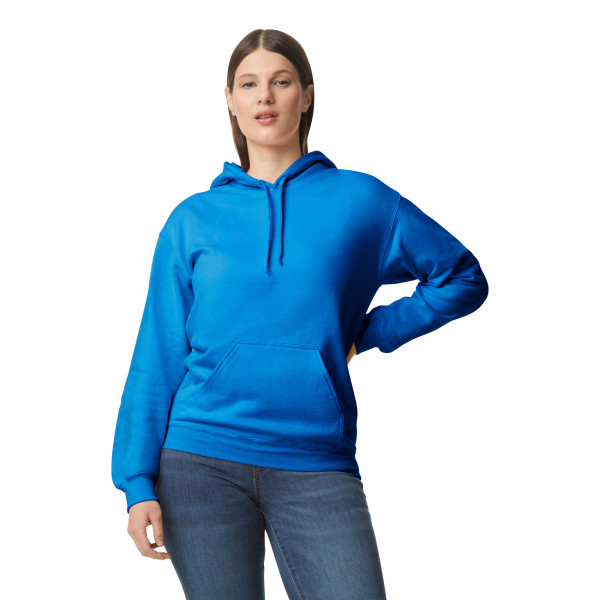 SOFTSTYLE® MIDWEIGHT FLEECE ADULT HOODIE, L