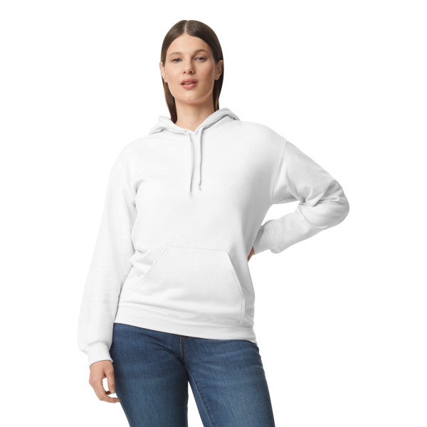 SOFTSTYLE® MIDWEIGHT FLEECE ADULT HOODIE, M