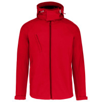 DETACHABLE HOODED SOFTSHELL JACKET , S MEN`S