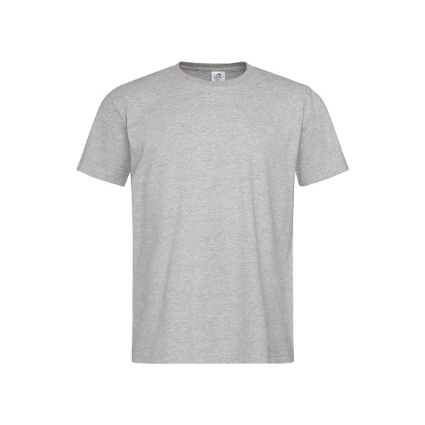 Футболка Stedman Comfort Men, бавовна 185 г/м2, сіра меланж (GYH), S