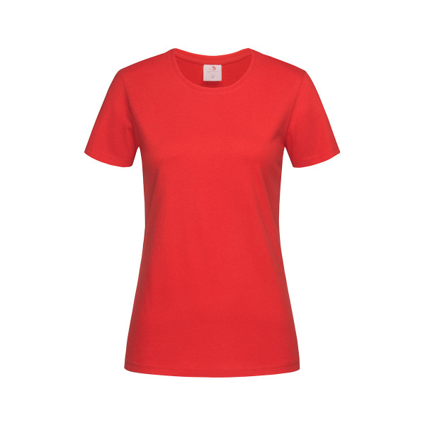 Футболка Stedman Classic Women бавовна 155 г/м2, червона (SRE), XS