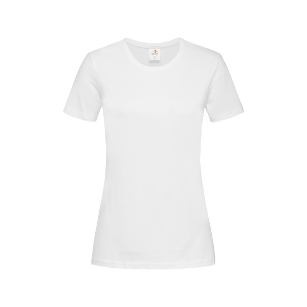 Футболка Stedman Classic Women бавовна 155 г/м2, біла (WHI), XS