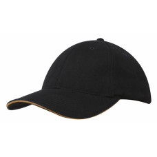 Brushed Cotton Cap with Trim