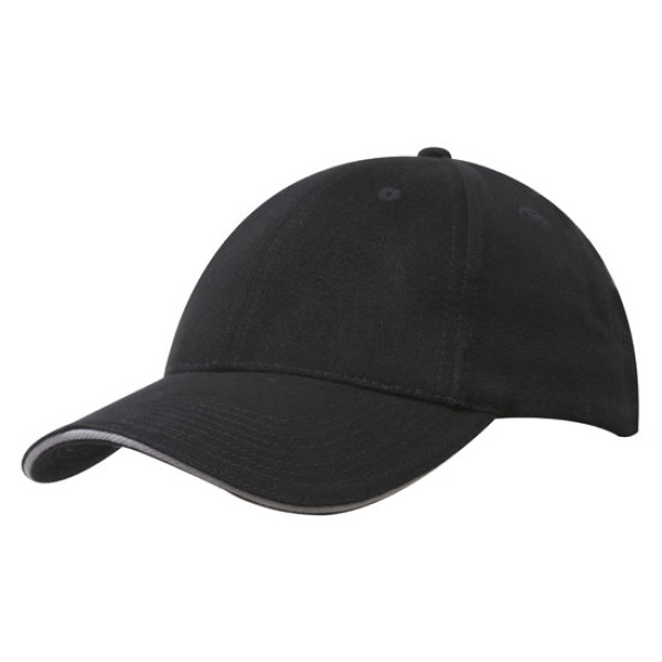 Brushed Cotton Cap with Trim