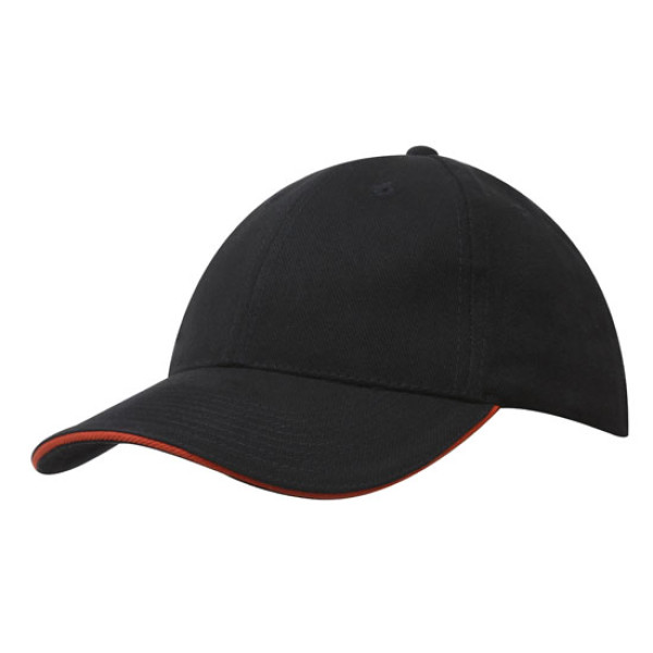 Brushed Cotton Cap with Trim