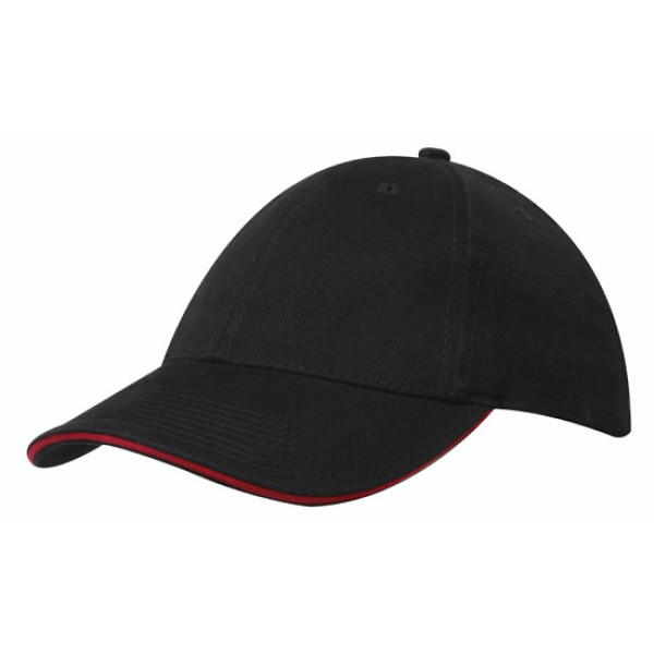 Brushed Cotton Cap with Trim