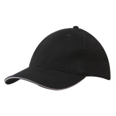 Brushed Cotton Cap with Trim