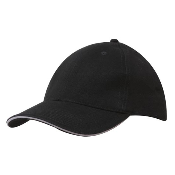 Brushed Cotton Cap with Trim