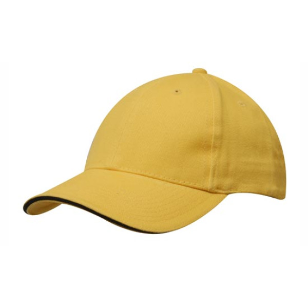 Brushed Cotton Cap with Trim