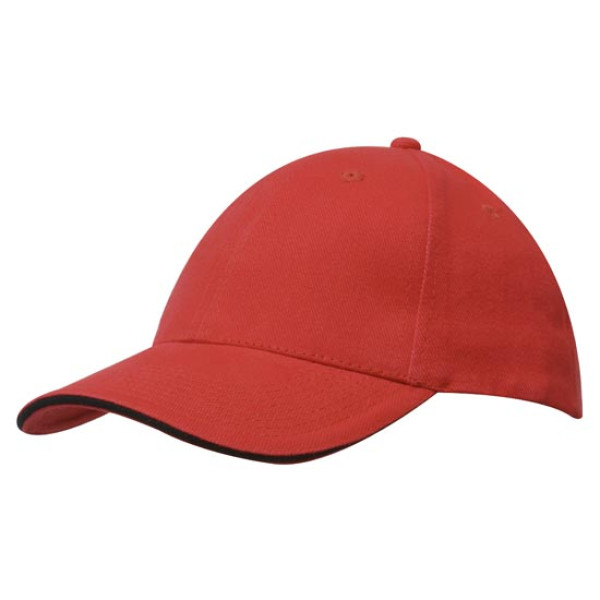 Brushed Cotton Cap with Trim