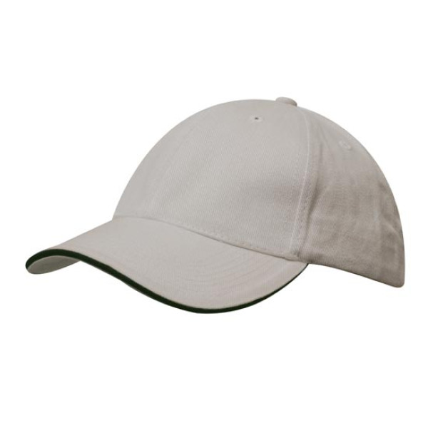 Brushed Cotton Cap with Trim