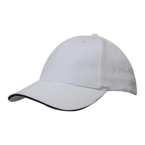 Brushed Cotton Cap with Trim