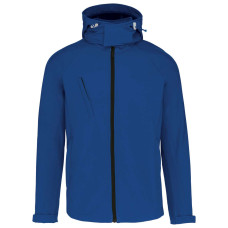 MEN`S DETACHABLE HOODED SOFTSHELL JACKET , S