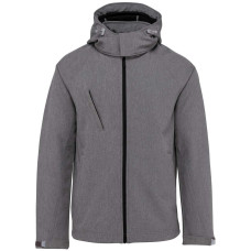 MEN`S DETACHABLE HOODED SOFTSHELL JACKET , S