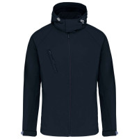MEN`S DETACHABLE HOODED SOFTSHELL JACKET , S