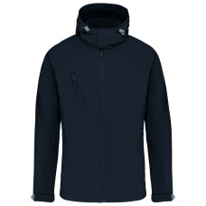 MEN`S DETACHABLE HOODED SOFTSHELL JACKET , S
