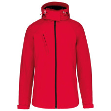 LADIES` DETACHABLE HOODED SOFTSHELL JACKET, S
