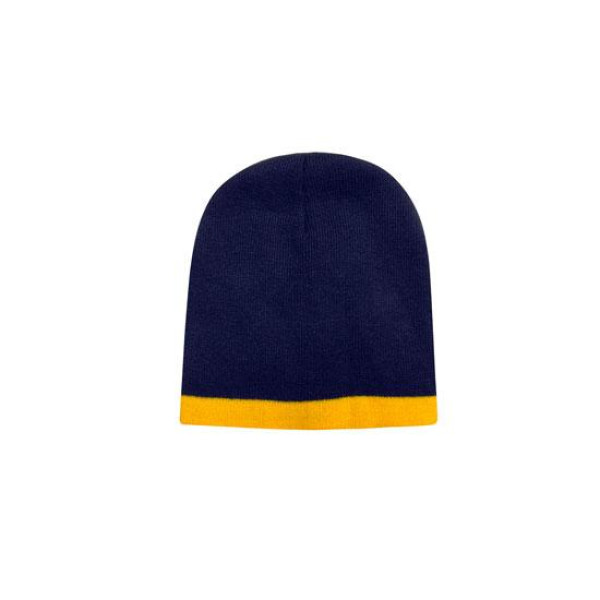 ROLL DOWN TWO TONE ACRYLIC BEANIE