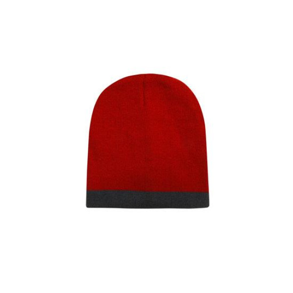 ROLL DOWN TWO TONE ACRYLIC BEANIE