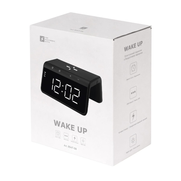 Годинник з бездротовою зарядкою Wake Up, TM TEG